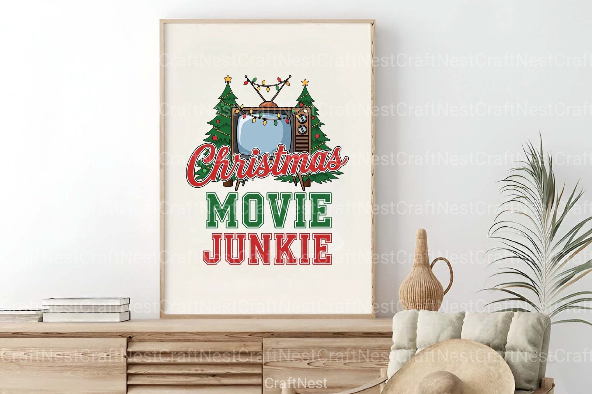 Christmas Movie Junkie Clipart Bundle - CraftNest - Digital Crafting and Art