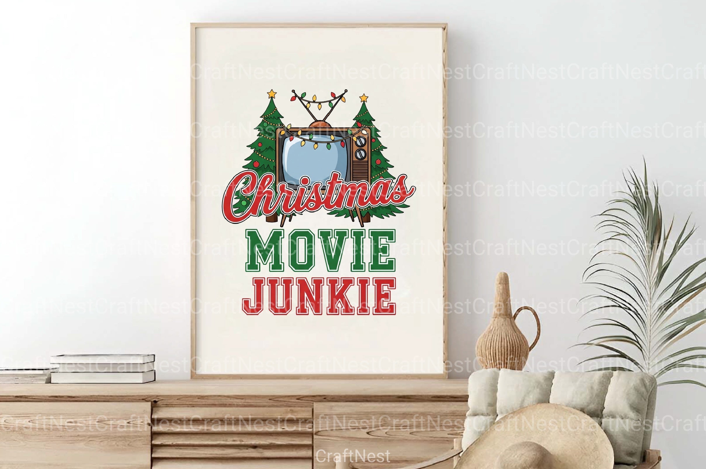 Christmas Movie Junkie Clipart Bundle - CraftNest - Digital Crafting and Art