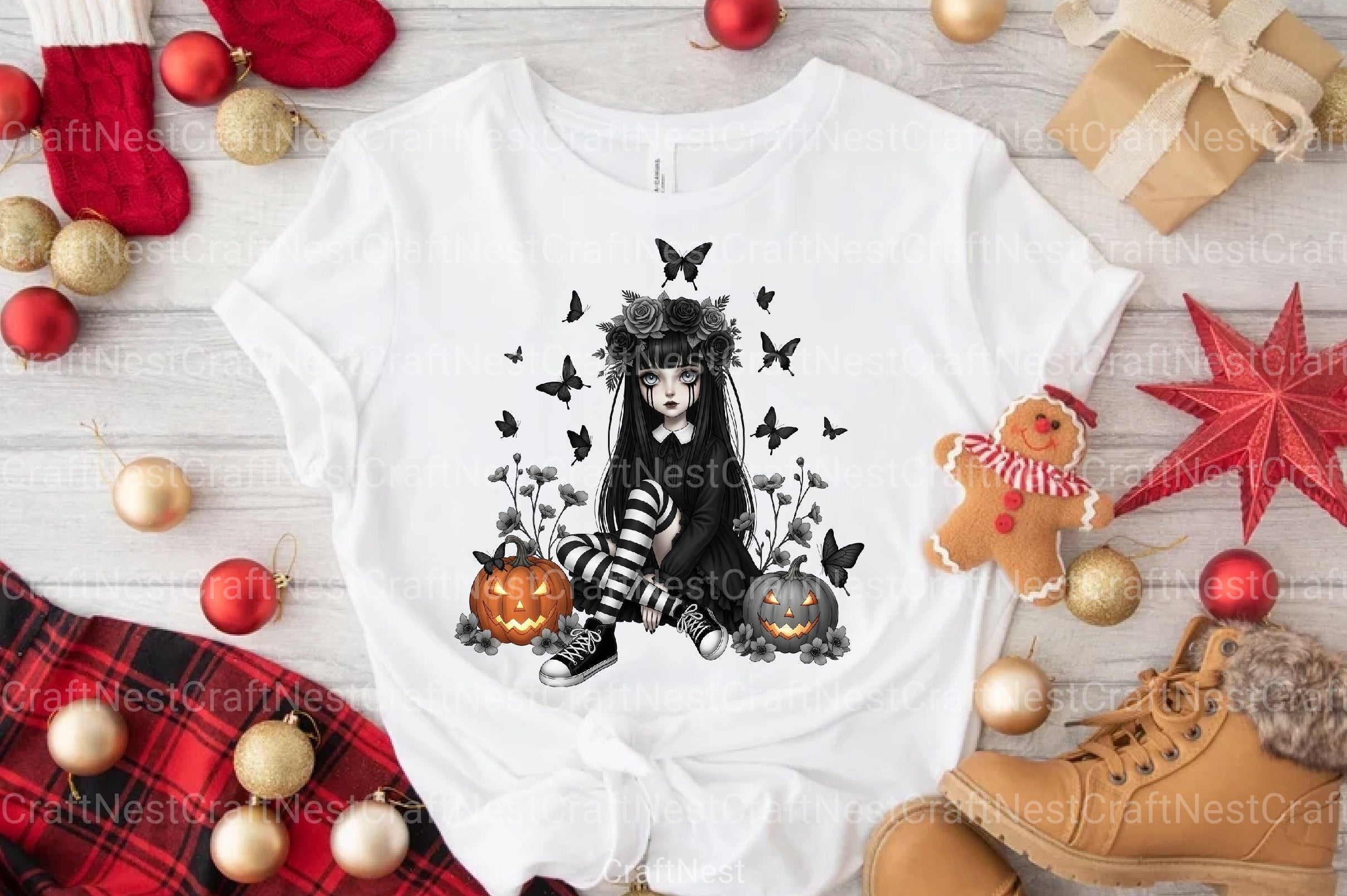 Whimsical Halloween Girl Clipart Bundle - CraftNest - Digital Crafting and Art