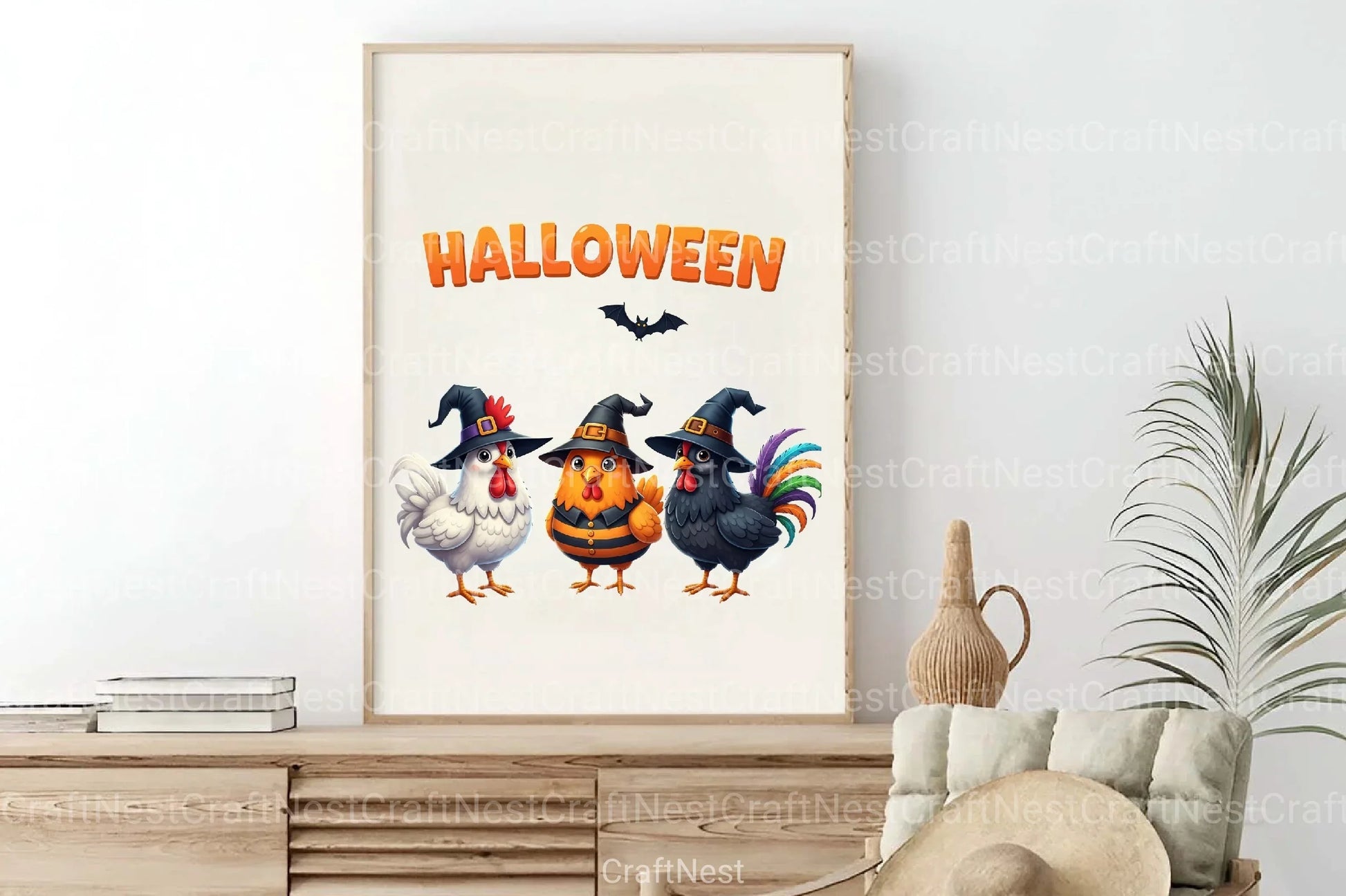Halloween Chickens Graphic Clipart Bundle - CraftNest - Digital Crafting and Art