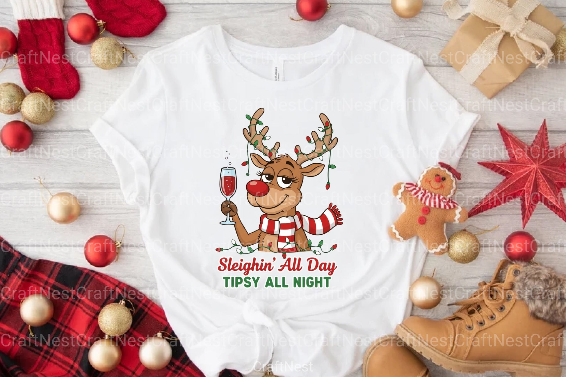 Sleighin' All Day Clipart Bundle - CraftNest - Digital Crafting and Art