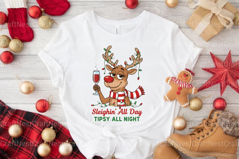 Sleighin' All Day Clipart Bundle - CraftNest - Digital Crafting and Art