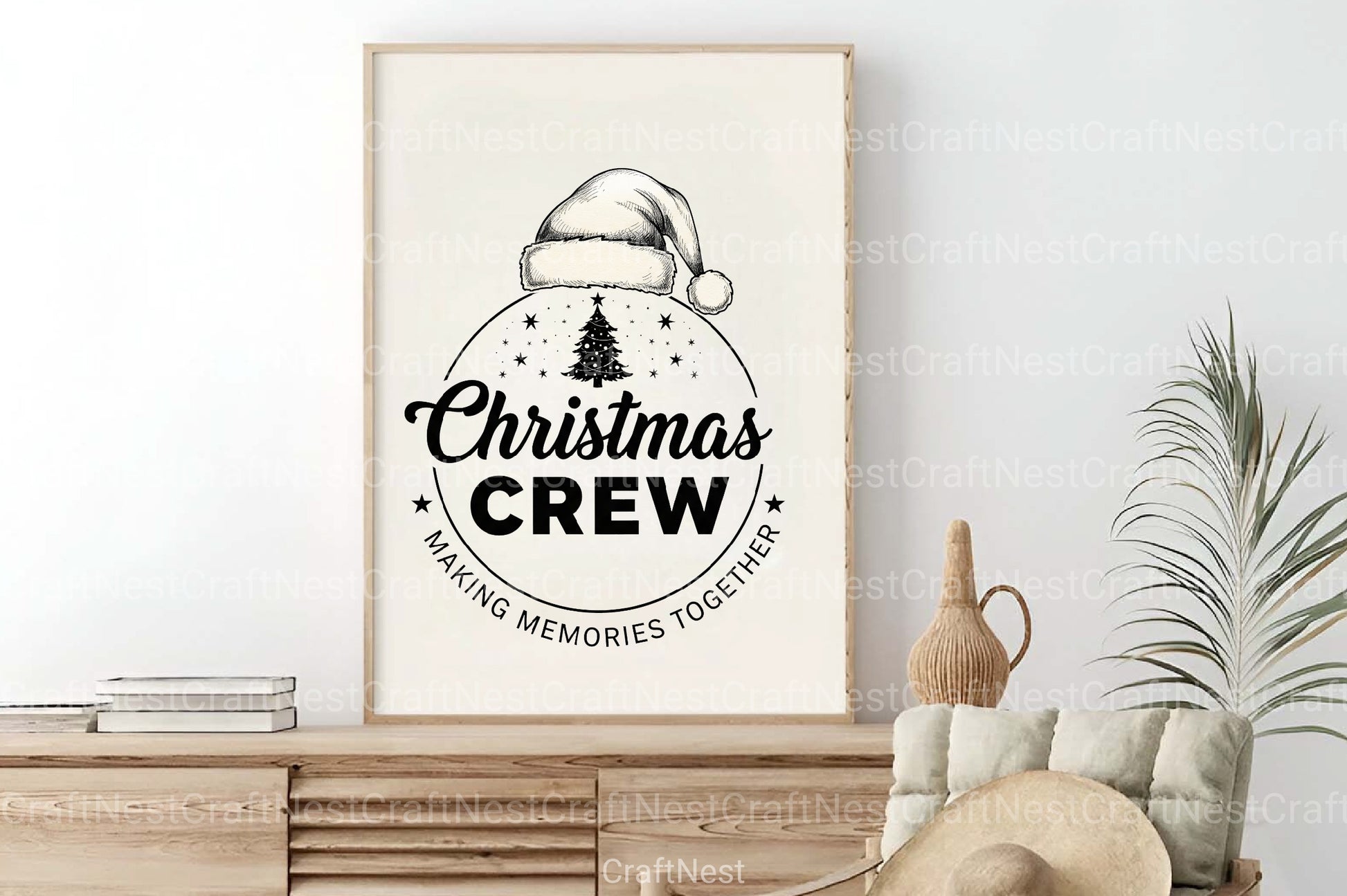 Santa Hat Crew Illustration Clipart Bundle - CraftNest - Digital Crafting and Art