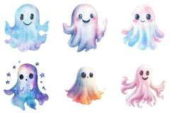 Iridescent Halloween Ghost Clipart Bundle - CraftNest - Digital Crafting and Art