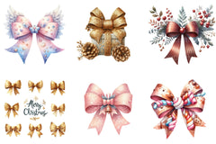 Christmas Libbey Wrap & Bow Clipart Bundle - CraftNest - Digital Crafting and Art