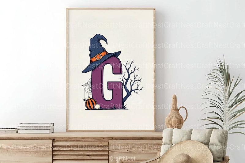 Halloween Alphabet Clipart Bundle 56 - CraftNest - Digital Crafting and Art