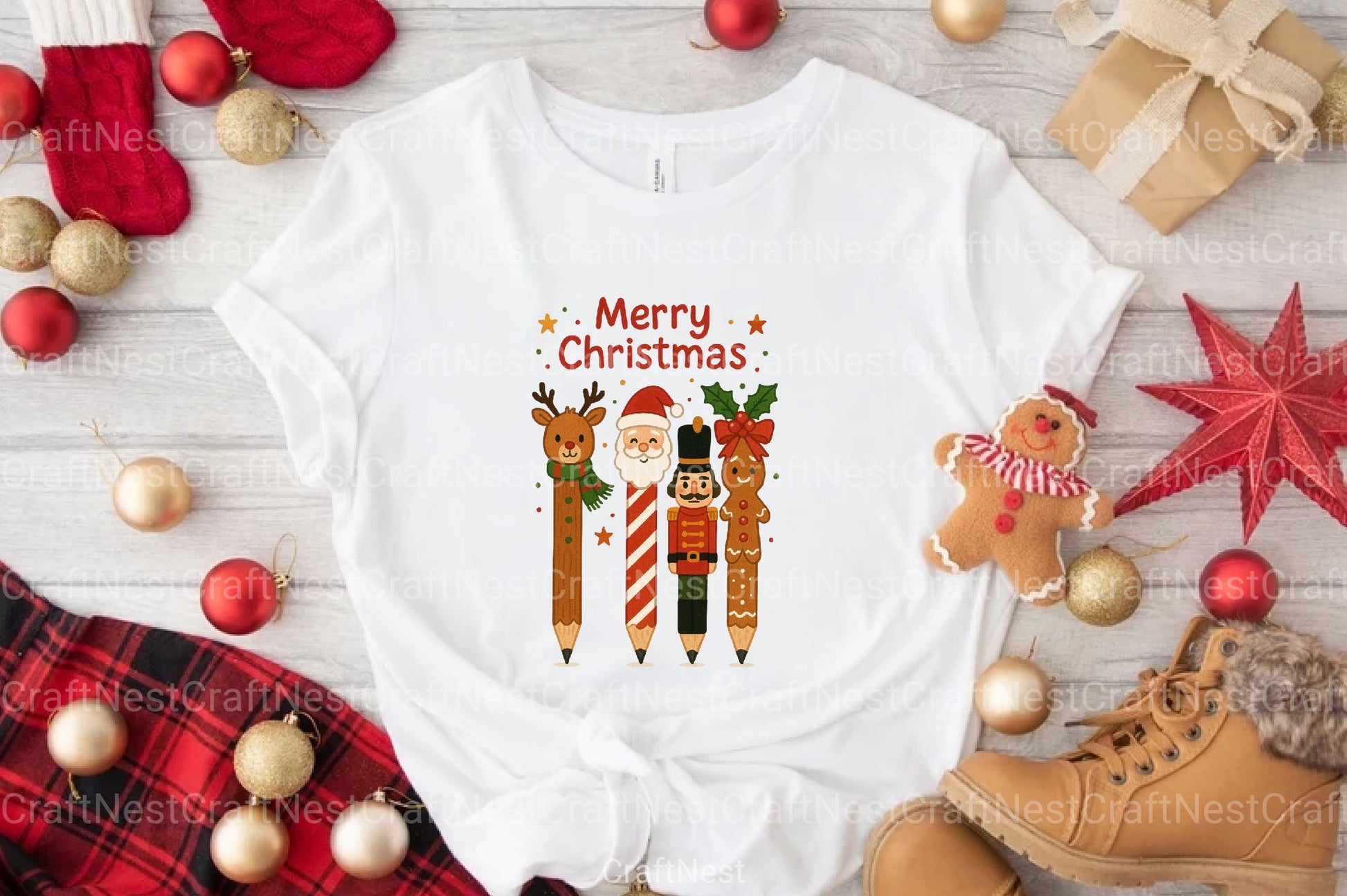 Christmas Pencils Clipart Bundle 2 - CraftNest - Digital Crafting and Art