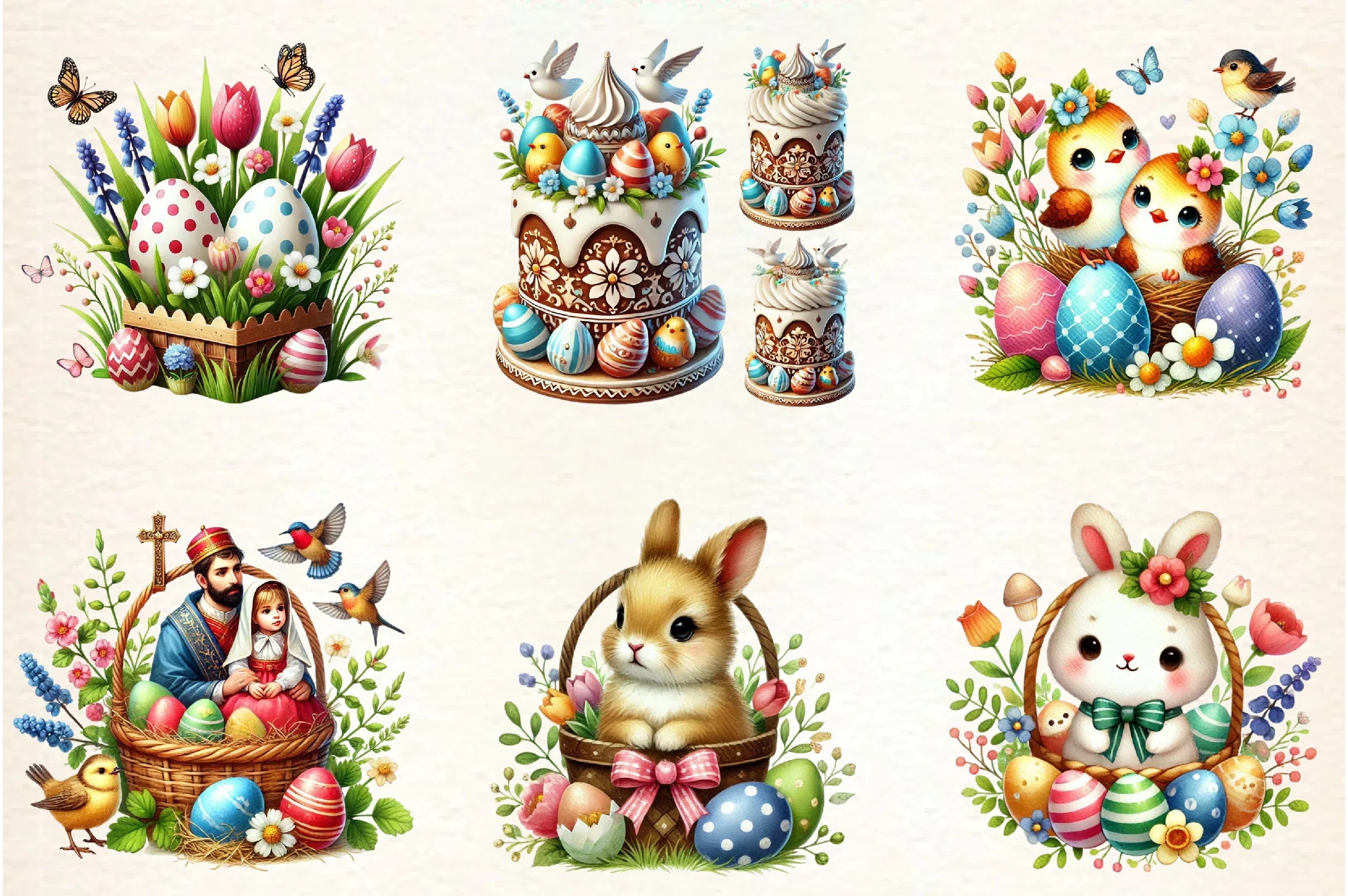 Easter Coquetter Clipart Bundle - CraftNest - Digital Crafting and Art