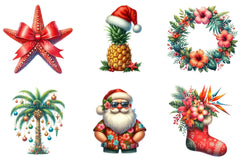 Tropical Aloha Christmas Clipart Bundle 4 - CraftNest - Digital Crafting and Art