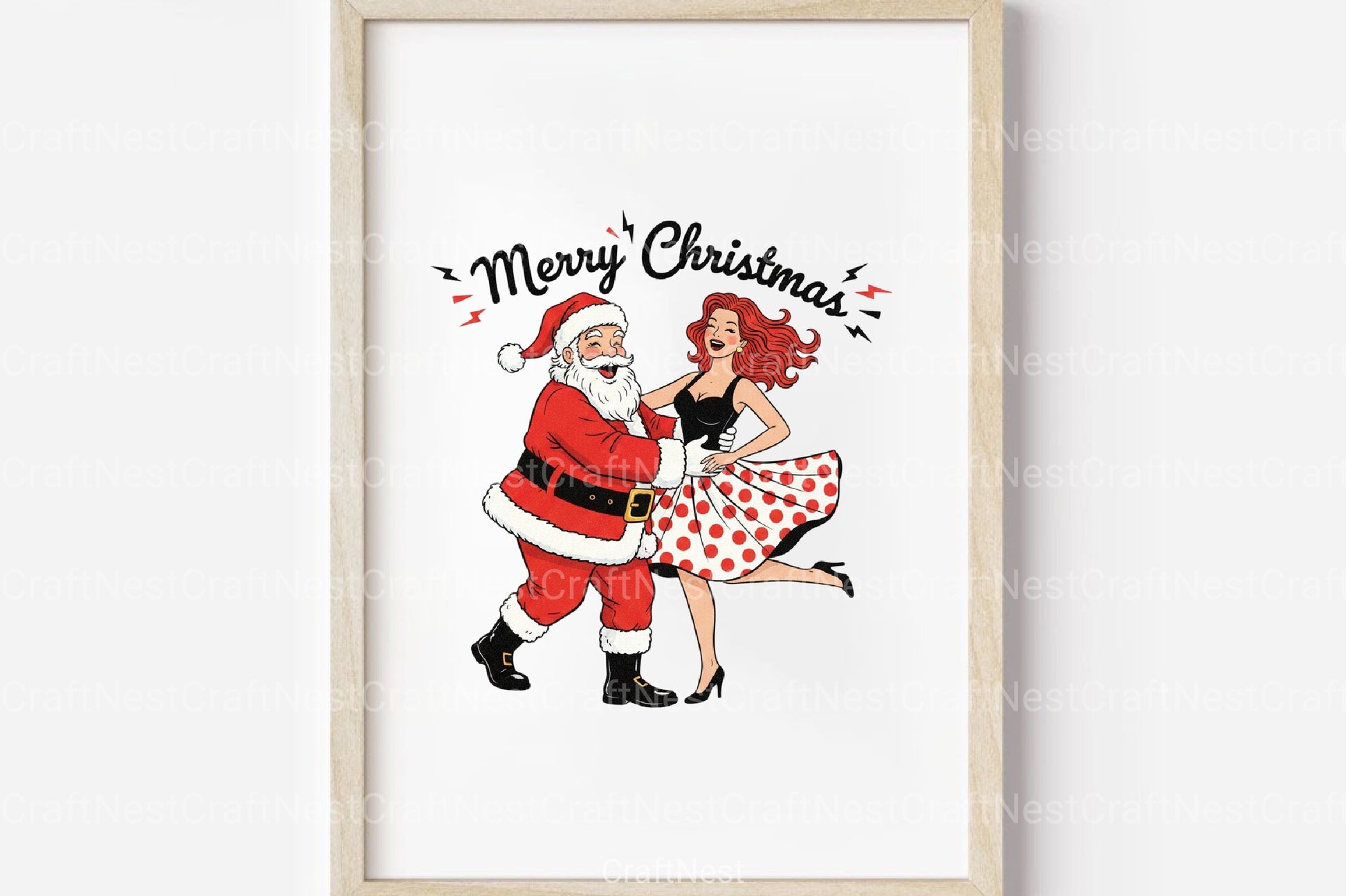Merry Christmas Dancing Santa Clipart Bundle - CraftNest - Digital Crafting and Art