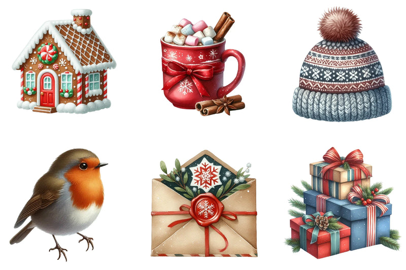 Christmas Winter Clipart Bundle - CraftNest - Digital Crafting and Art