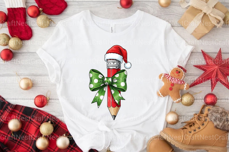 Christmas Pencil Clipart Bundle - CraftNest - Digital Crafting and Art