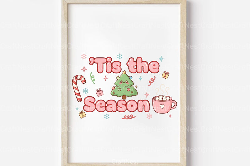 Santa Baby Pinup Pink Christmas Clipart Bundle - CraftNest - Digital Crafting and Art