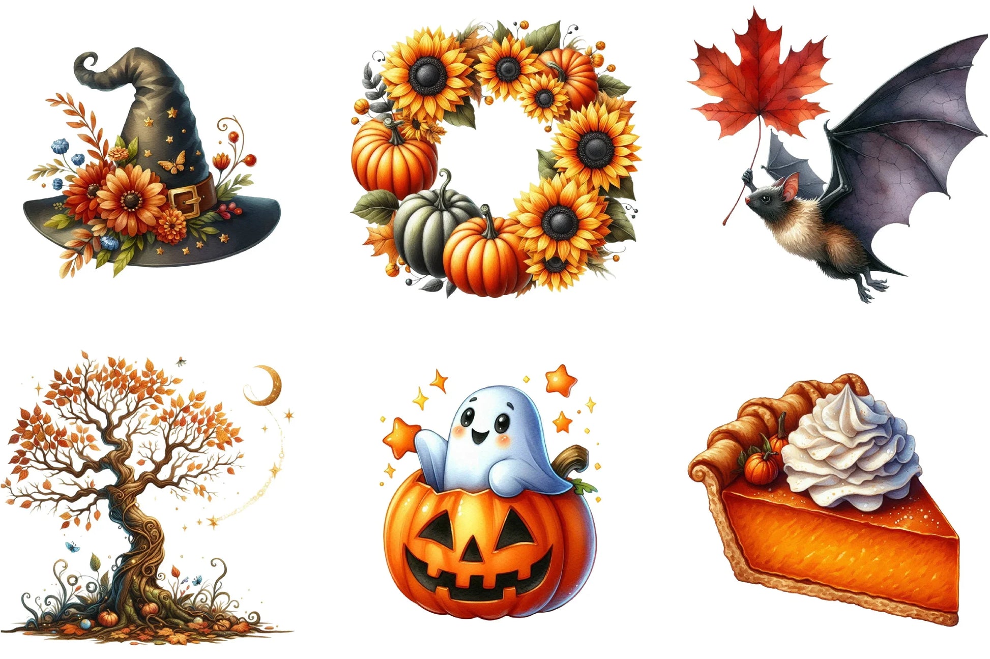 Fall Halloween Clipart Bundle - CraftNest - Digital Crafting and Art