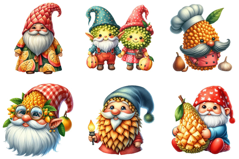 Gnome Jackfruit Clipart Bundle - CraftNest - Digital Crafting and Art