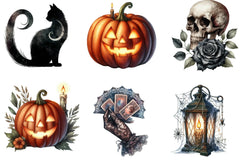 Vintage Halloween Clipart Bundle - CraftNest - Digital Crafting and Art