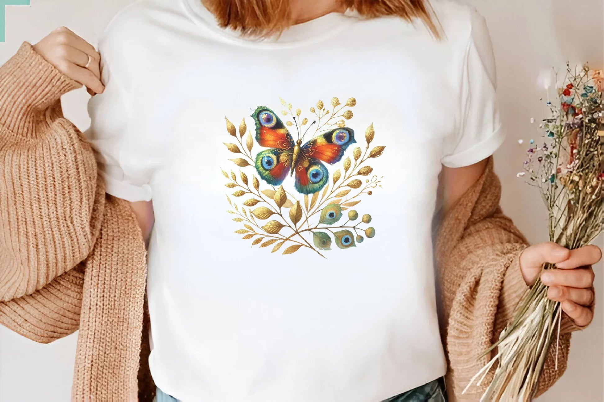 Peacock Butterfly Clipart Bundle - CraftNest - Digital Crafting and Art