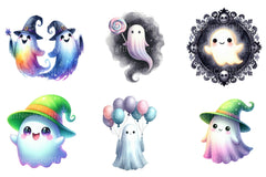 Enchanted Cute Ghost Clipart Bundle - CraftNest - Digital Crafting and Art