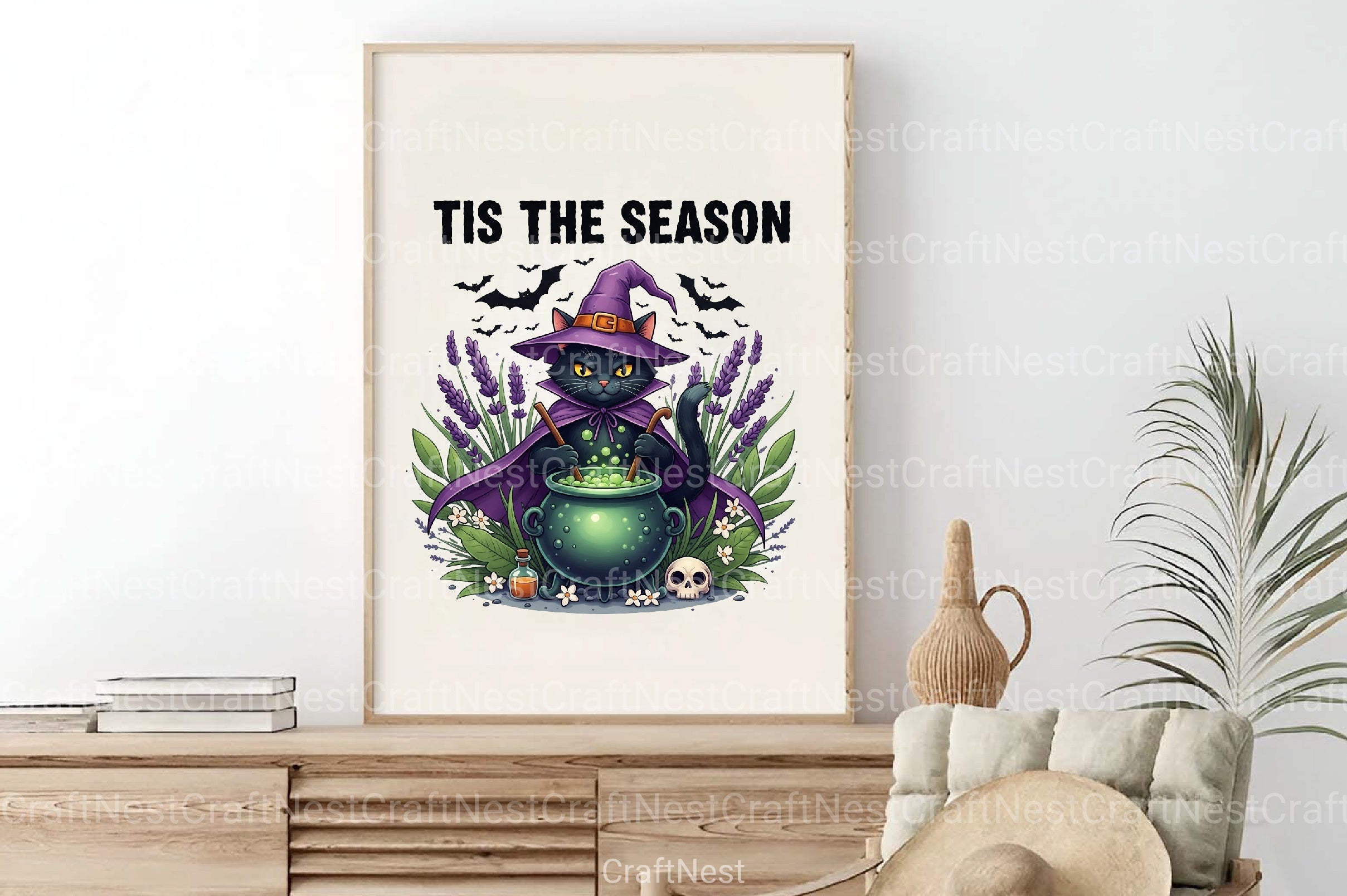 Witchy Cat Graphic Clipart Bundle - CraftNest - Digital Crafting and Art