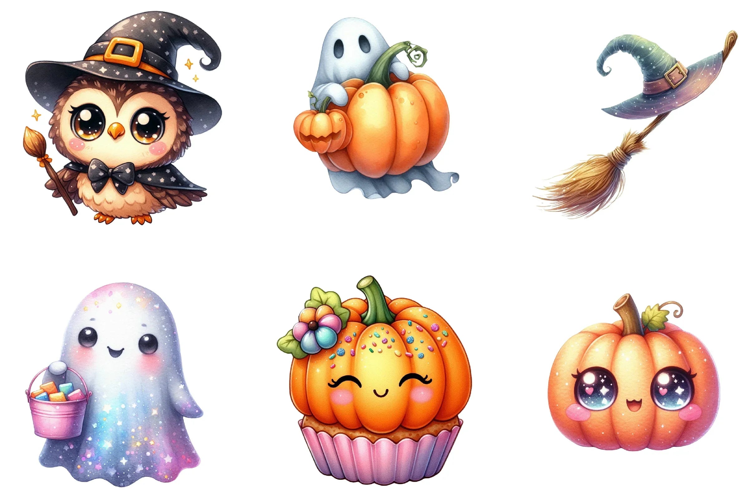 Kawaii Halloween Clipart Bundle - Twinkle Design - CraftNest - Digital Crafting and Art