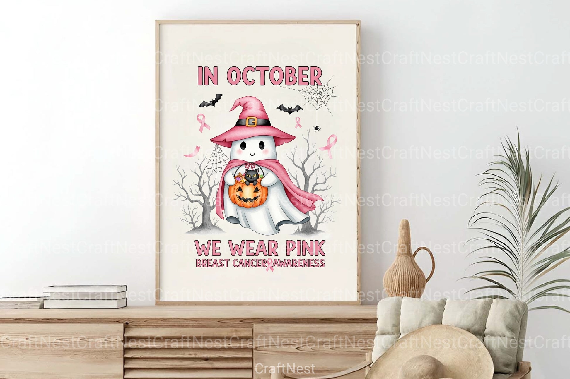 Halloween Breast Cancer Clipart Bundle 7 - CraftNest - Digital Crafting and Art