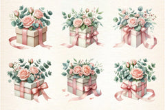 Floral Gift Box Clipart Bundle - CraftNest - Digital Crafting and Art