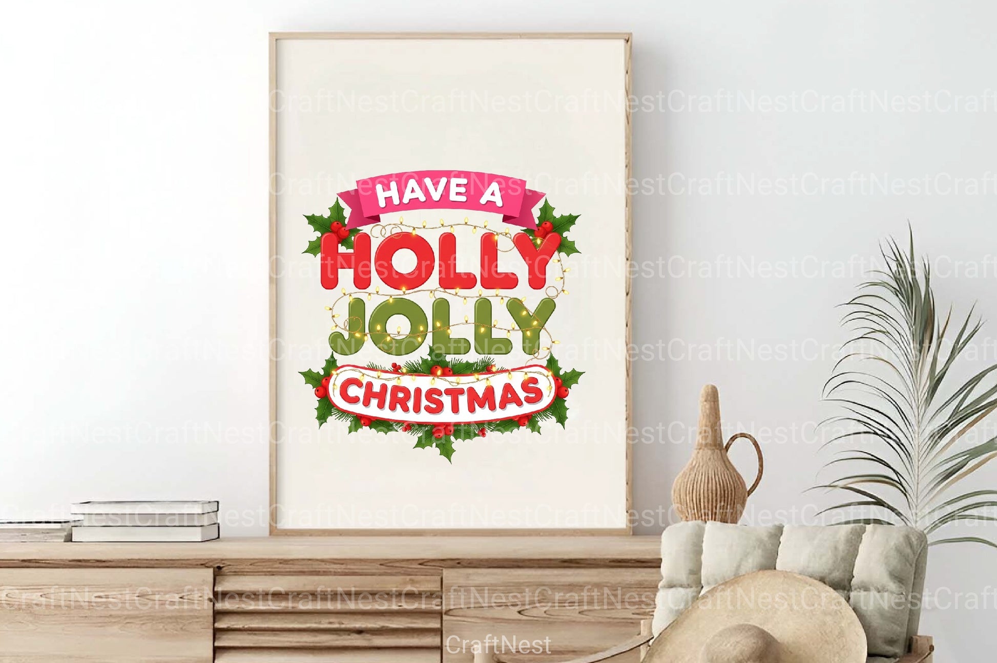 Holly Jolly Christmas Clipart Bundle - CraftNest - Digital Crafting and Art