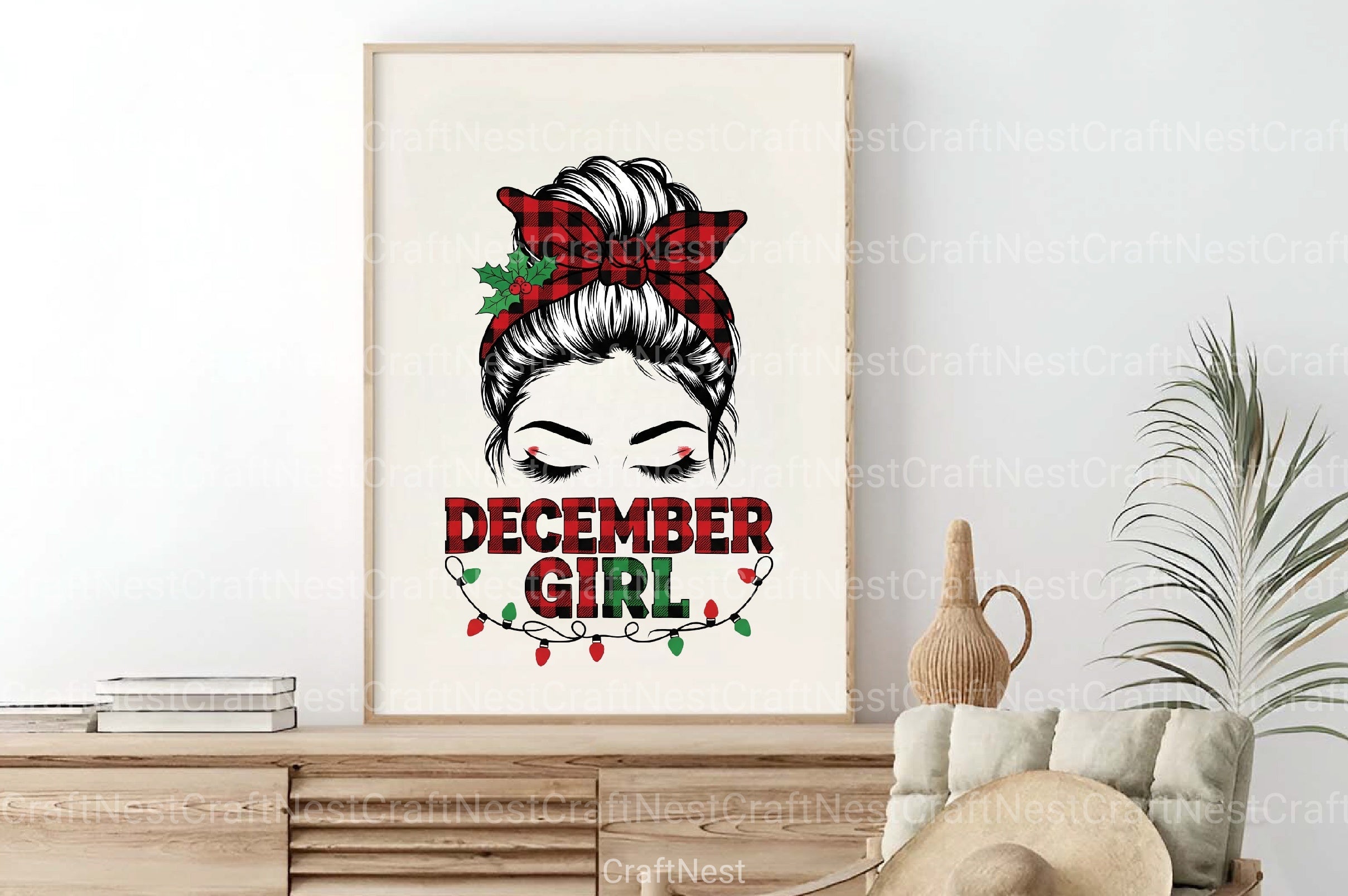 December Girl Holiday Clipart Bundle - CraftNest - Digital Crafting and Art