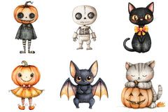 Whimsical Halloween Dolls Clipart Bundle - CraftNest - Digital Crafting and Art