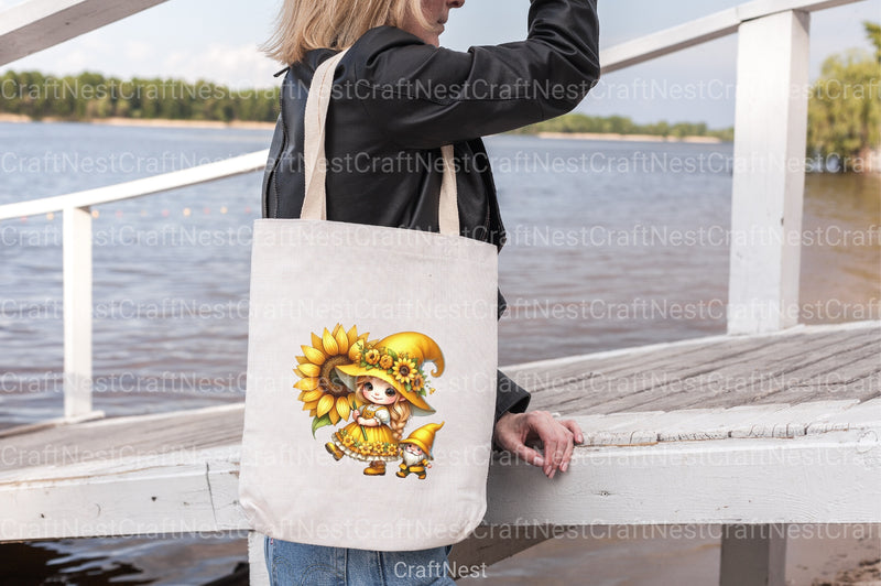 Gnome Girl Spring Clipart Bundle - CraftNest - Digital Crafting and Art