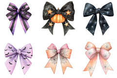 Halloween Coquette Bow Clipart Bundle 24 - CraftNest - Digital Crafting and Art