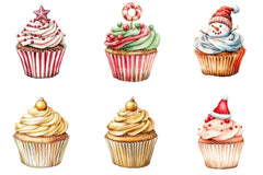 Christmas Cupcake Clipart Bundle 99 - CraftNest - Digital Crafting and Art
