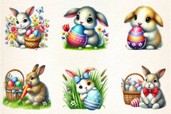 Easter Bunny Clipart Bundle - CraftNest - Digital Crafting and Art