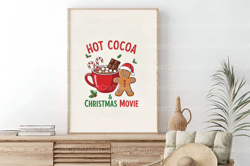 Hot Cocoa & Christmas Movie Clipart Bundle - CraftNest - Digital Crafting and Art