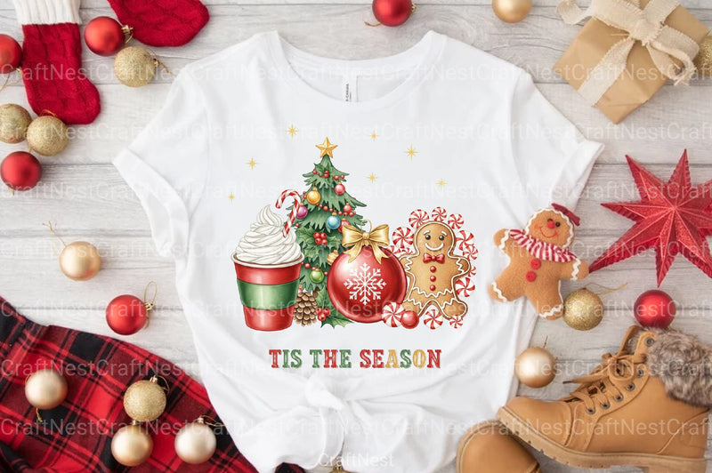 Festive Christmas Clipart Bundle 1 - CraftNest - Digital Crafting and Art