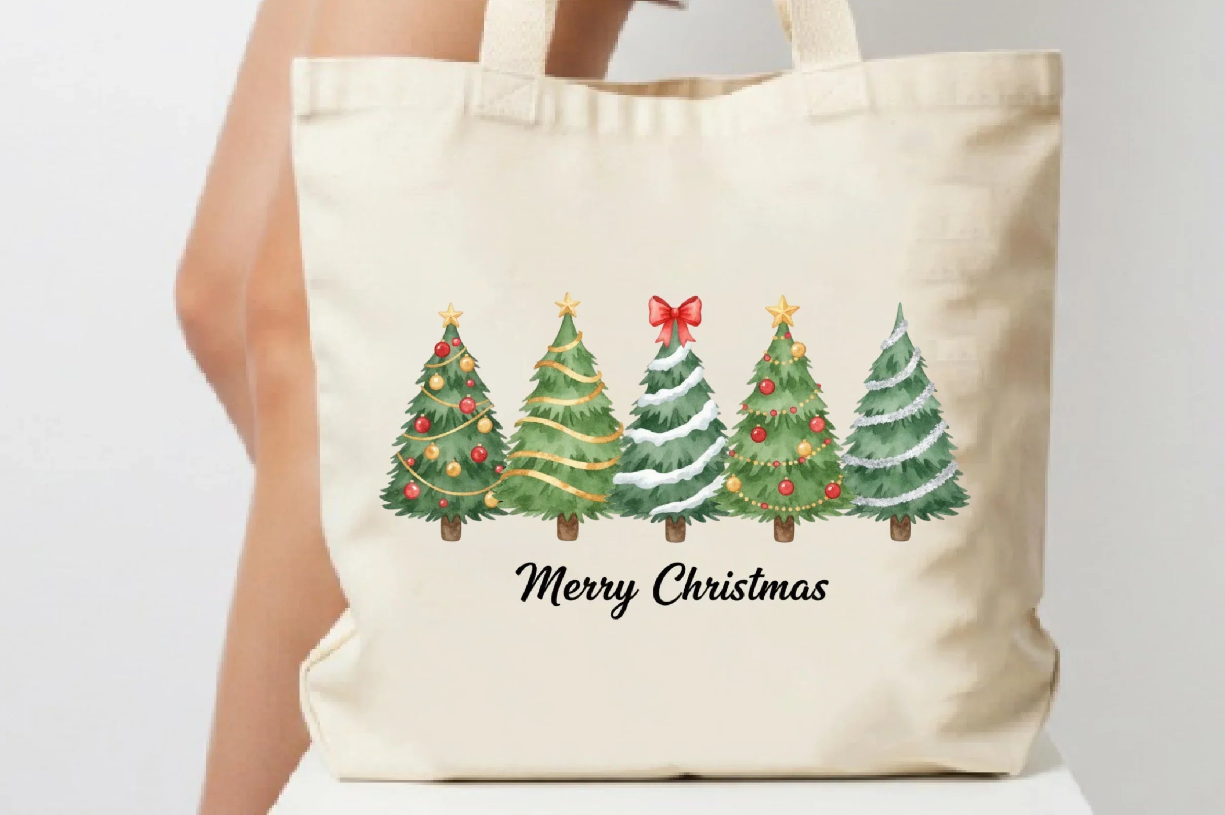 Merry Christmas Tree Clipart Bundle - CraftNest - Digital Crafting and Art