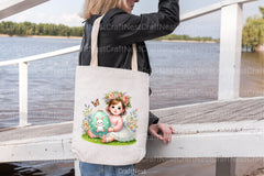 Easter Cute Baby Girls Clipart Bundle - CraftNest - Digital Crafting and Art