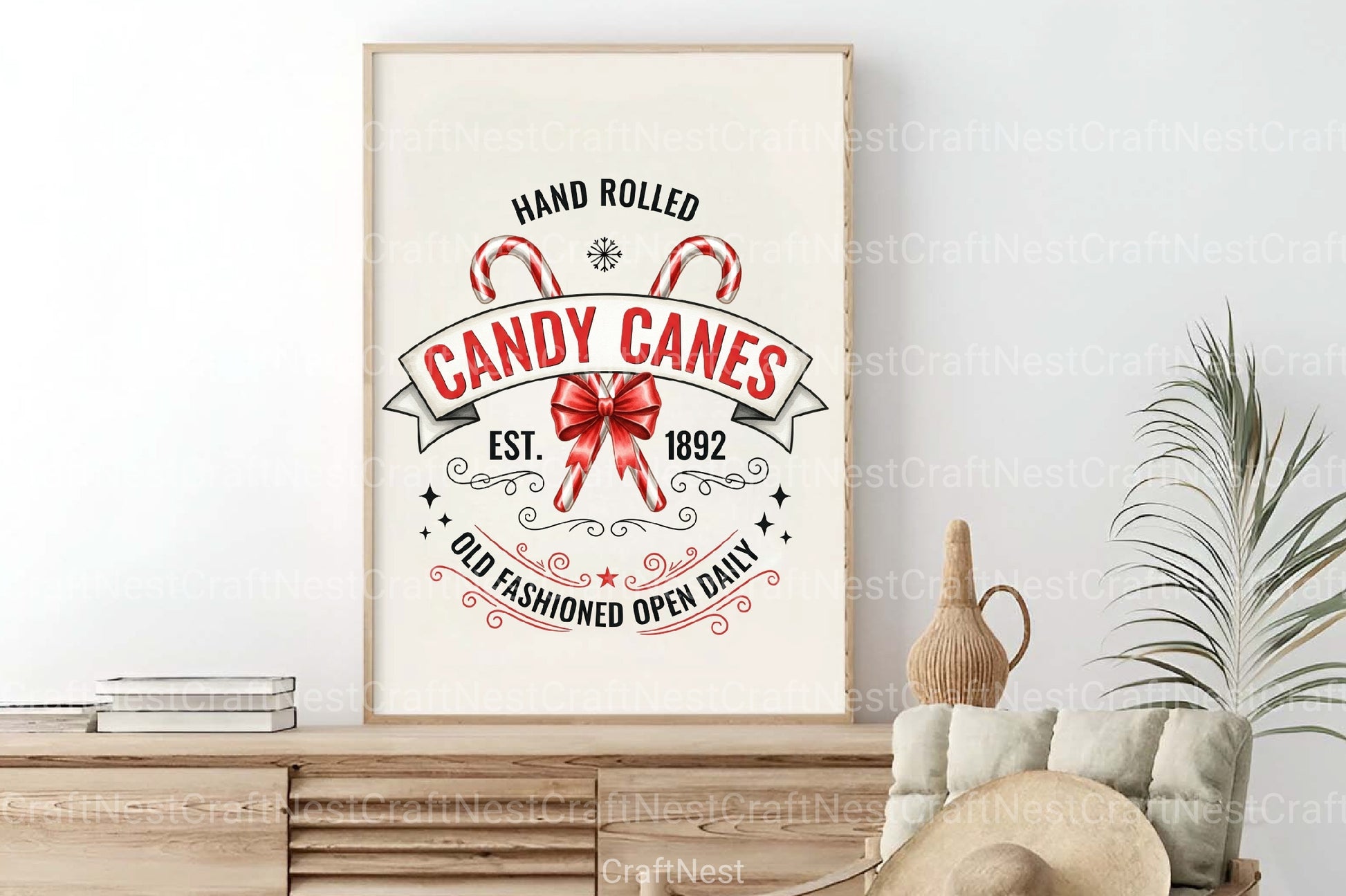 Christmas Candy Cane Vector Clipart Bundle - CraftNest - Digital Crafting and Art