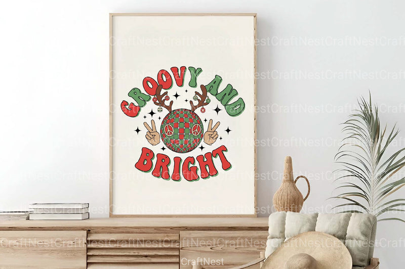 Groovy Christmas Clipart Bundle - CraftNest - Digital Crafting and Art