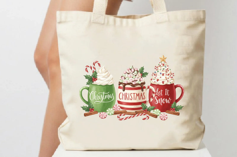 Let It Snow Christmas Coffee Clipart Bundle - CraftNest - Digital Crafting and Art