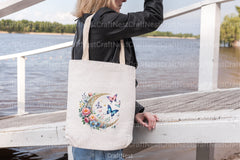 Butterfly and Flower Moon Clipart Bundle - CraftNest - Digital Crafting and Art