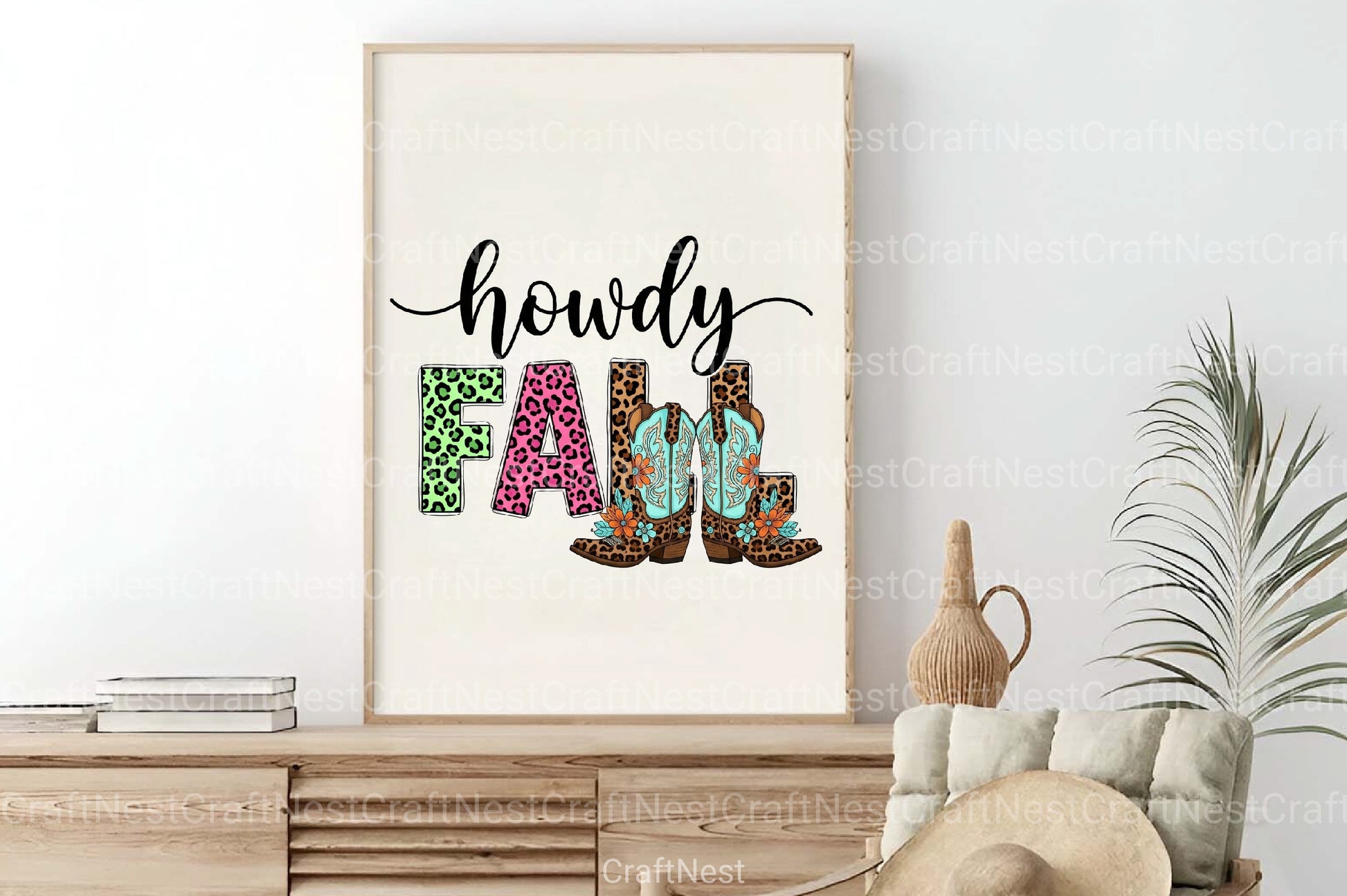 Howdy Fall Boot Art Clipart Bundle - CraftNest - Digital Crafting and Art