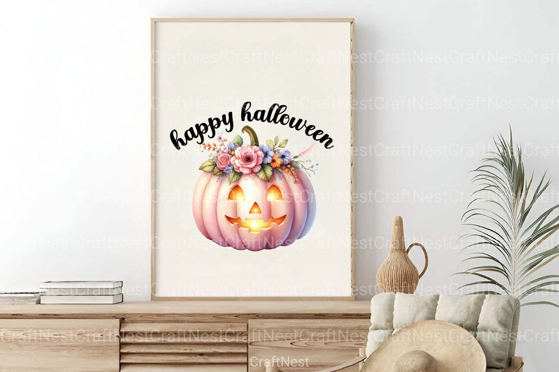 Happy Halloween Bloom Clipart Bundle - CraftNest - Digital Crafting and Art