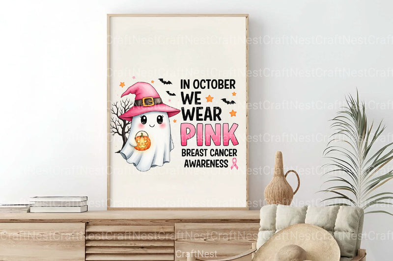 Halloween Breast Cancer Clipart Bundle 18 - CraftNest - Digital Crafting and Art