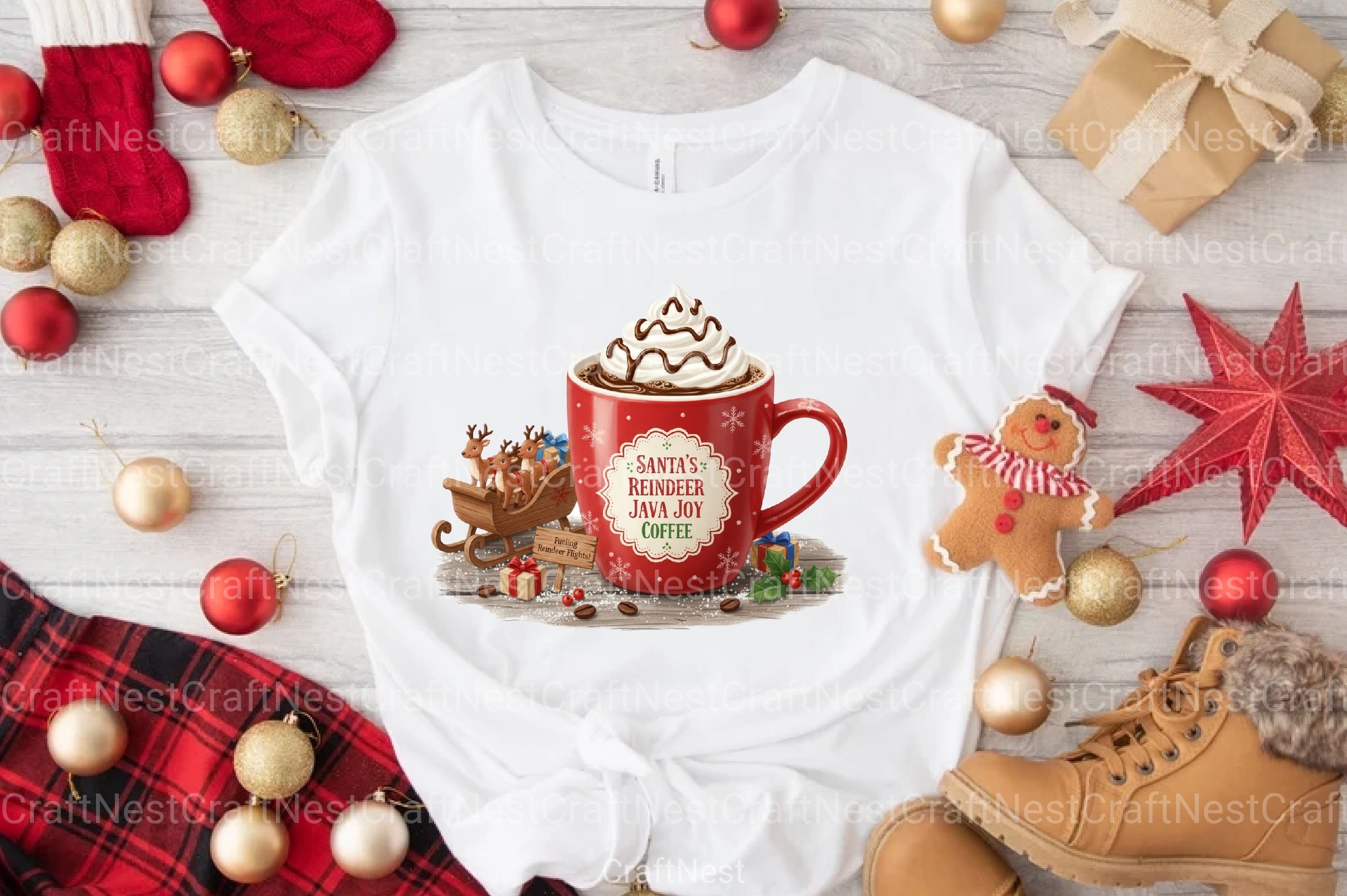 Christmas Coffee Clipart Bundle 1 - CraftNest - Digital Crafting and Art