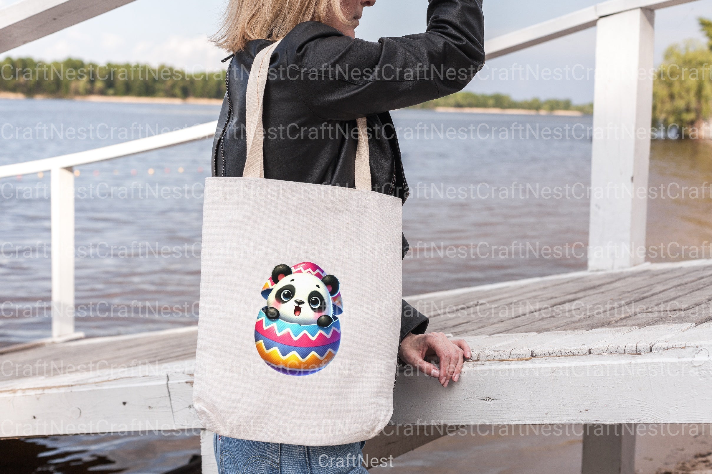 Easter Day Cute Panda Clipart Bundle - CraftNest - Digital Crafting and Art