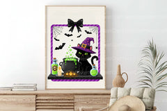 Witchy Cat Halloween Art Clipart Bundle - CraftNest - Digital Crafting and Art