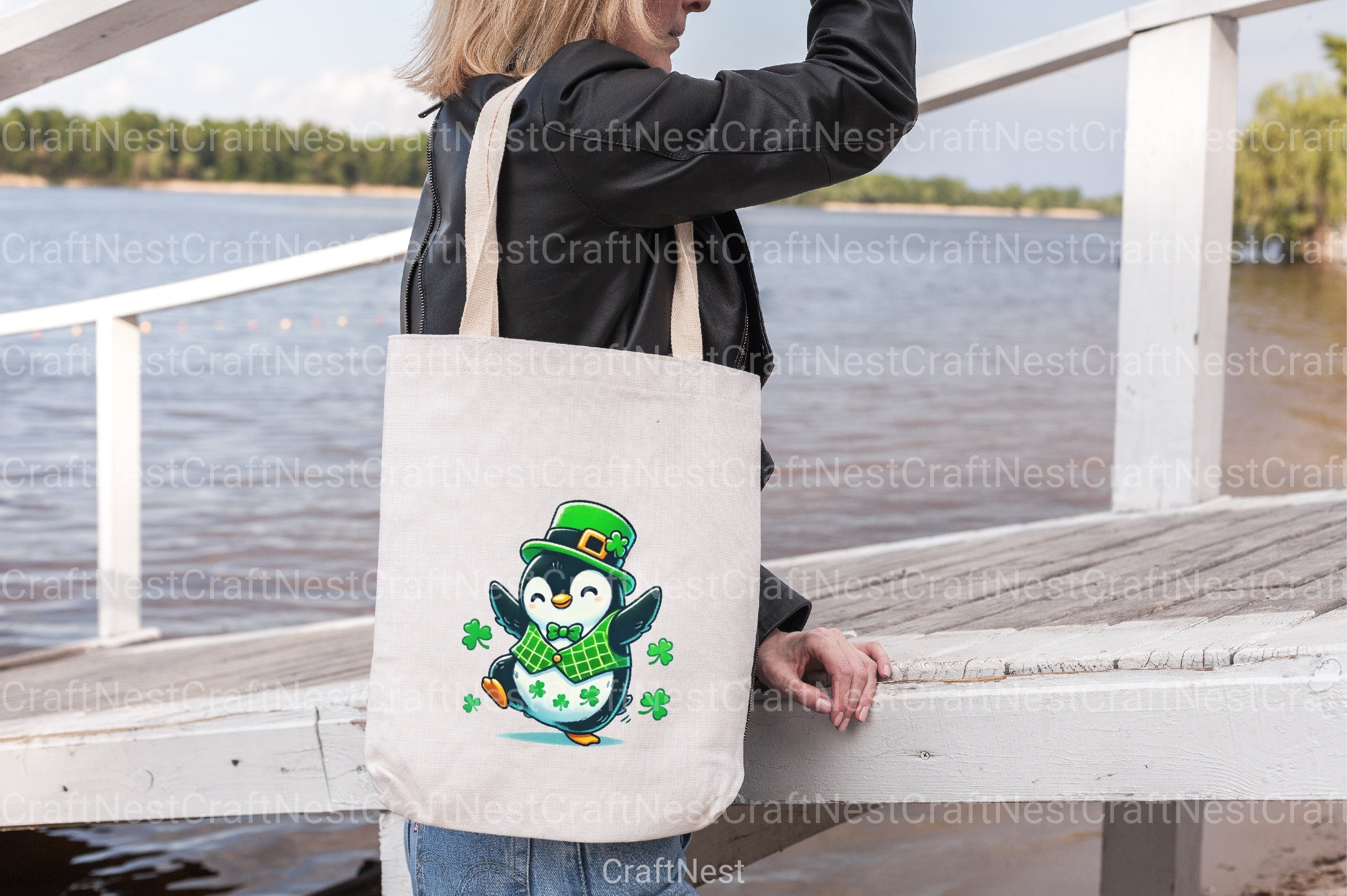 St. Patrick's Day Cute Penguin Clipart Bundle 19 - CraftNest - Digital Crafting and Art