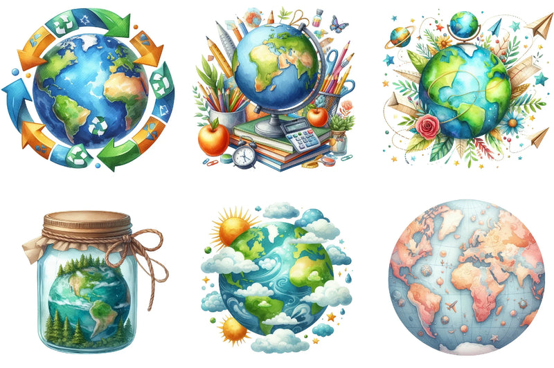 Earth Free Clipart Bundle - CraftNest - Digital Crafting and Art