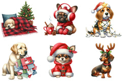 Christmas Dog Clipart Bundle - CraftNest - Digital Crafting and Art